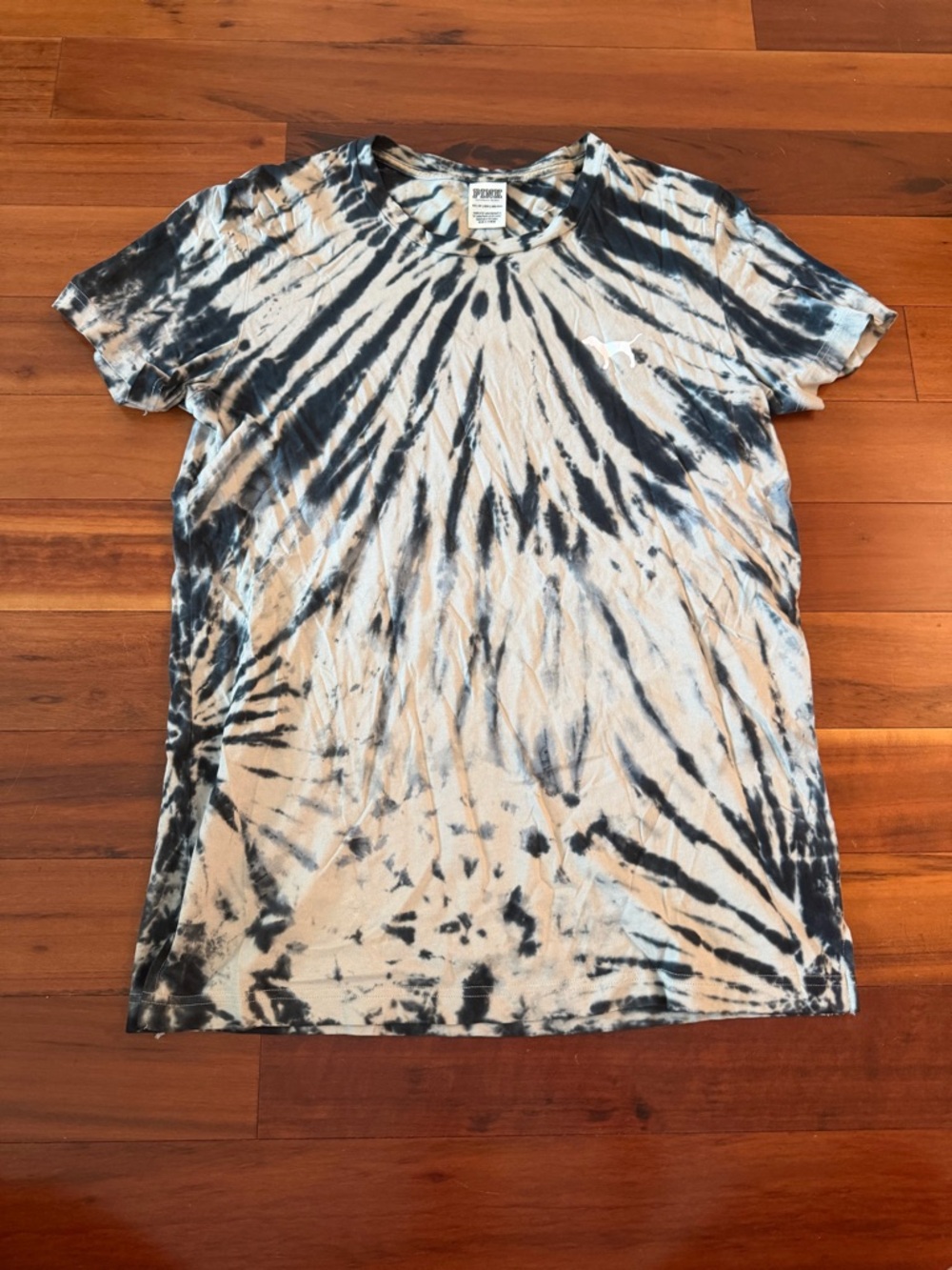 PINK Tie-Dye Crew Tee